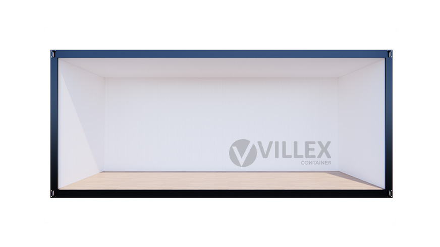 Bürocontainer Villex Standard Cube Long Doppio Blanc 1.0