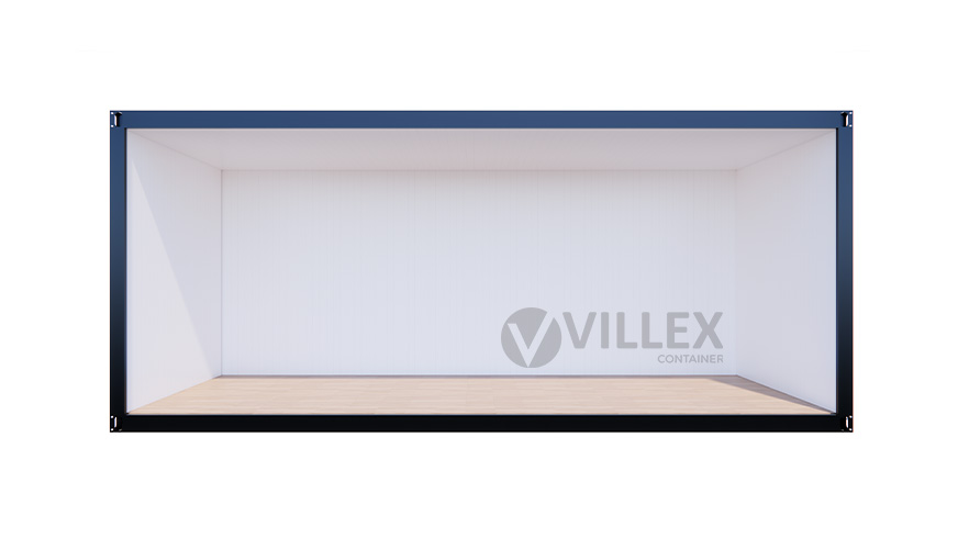 Bürocontainer Villex Standard Cube Long Doppio Nero 1.0