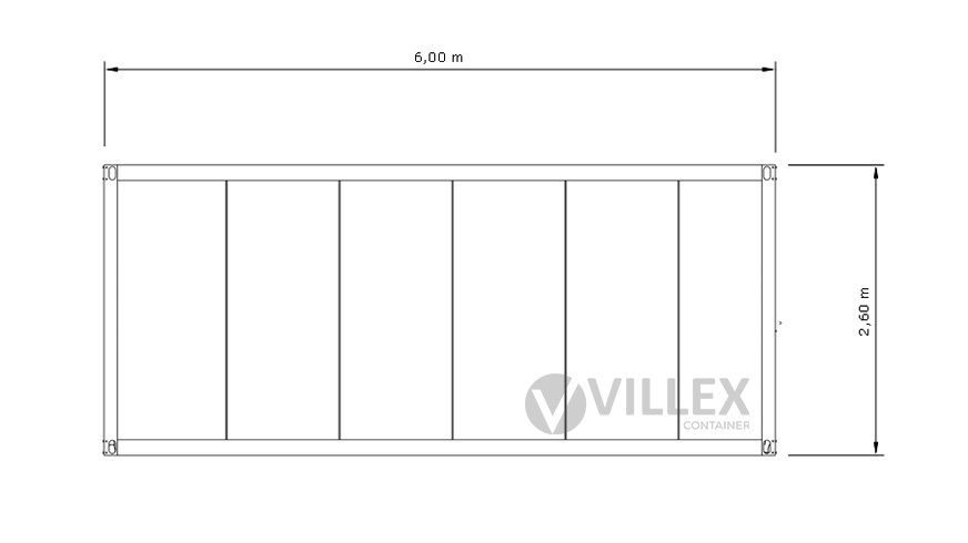 Bürocontainer Villex Standard Cube Nero 3.0
