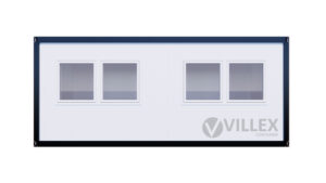 Bürocontainer Villex Standard Cube Short Doppio Blanc 1.0