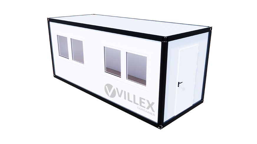 Bürocontainer-Villex-Standard-Cube-Short-Doppio-Blanc-1.0-10 Bürocontainer Villex Standard Cube Short Doppio Blanc 1.0