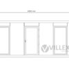 Bürocontainer Villex Standard Cube Vertikal Nero 1.0
