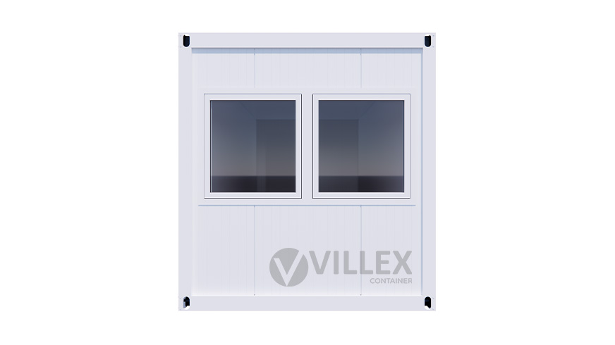 Bürocontainer Villex Standard Cube White 2.0