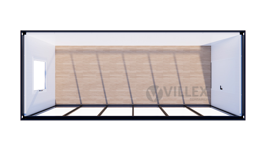 Bürocontainer Villex Standard Glas Cube Blanc 1.0