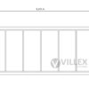 Bürocontainer Villex Standard Glas Cube Blanc 1.0