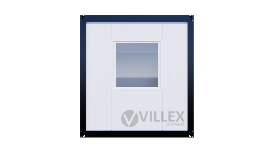 Bürocontainer Villex Standard Glas Cube Blanc 2.0