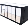 Bürocontainer Villex Standard Glas Cube Nero 1.0
