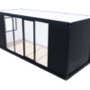 Bürocontainer Villex Standard Glas Cube Nero 2.0