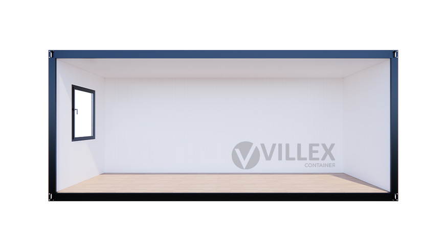 Bürocontainer Villex Standard Glas Cube Nero 2.0