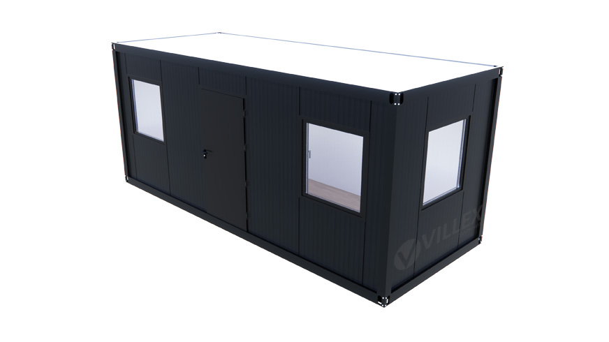 Bürocontainer-Villex-Standard-Plus-Cube-Nero-1.0-10 Bürocontainer Villex Standard Plus Cube Nero 1.0