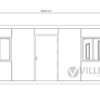 Bürocontainer Villex Triple Big Cube Nero 1.0