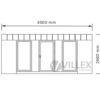 Bürocontainer Villex Triple Big Wood Pavillon 1.0