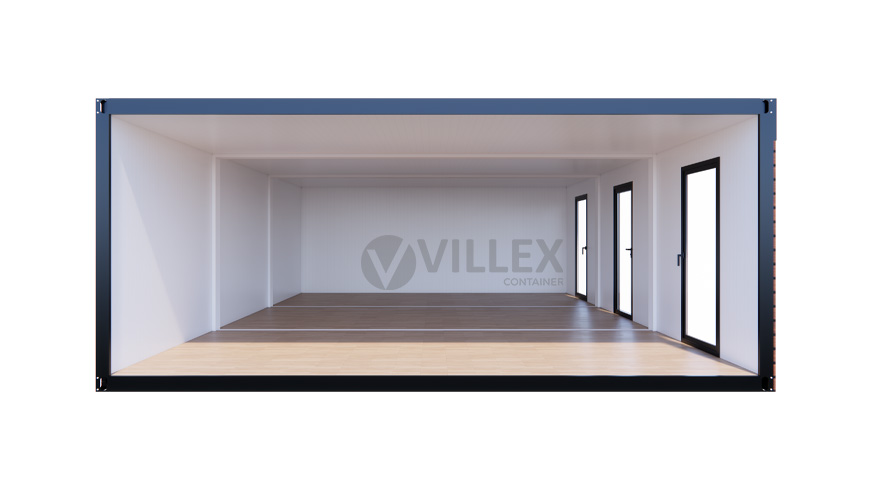 Bürocontainer Villex Triple Big Wood Pavillon 2.0