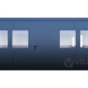 Bürocontainer Villex Triple Standard Cube Doppio Fenster Nero 1.0