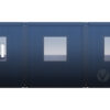 Bürocontainer Villex Triple Standard Cube Doppio Fenster Nero 1.0