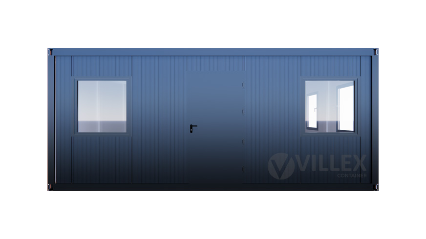 Bürocontainer Villex Triple Standard Cube Nero 1.0