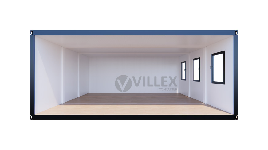 Bürocontainer Villex Triple Standard Cube Nero 1.0