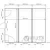 Bürocontainer Villex Triple Standard Cube Nero 1.0