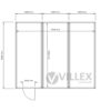 Bürocontainer-Villex-Triple-Standard-Glas-Cube-Nero-1.0-8 Bürocontainer Villex Triple Standard Glas Cube Nero 1.0