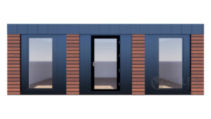 Bürocontainer Villex Triple Standard Wood Pavillon 2.0