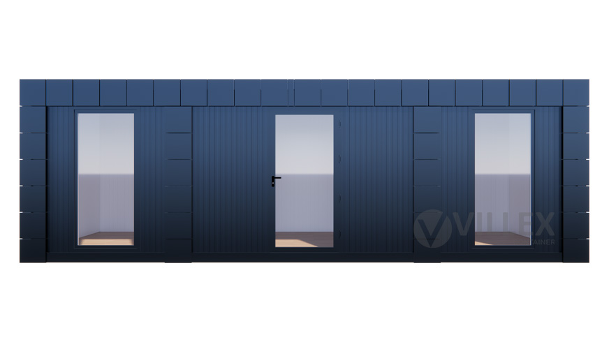 Bürocontainer Villex Ultra Block-Line Black 1.0