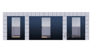 Bürocontainer Villex Ultra Block-Line Grey 1.0