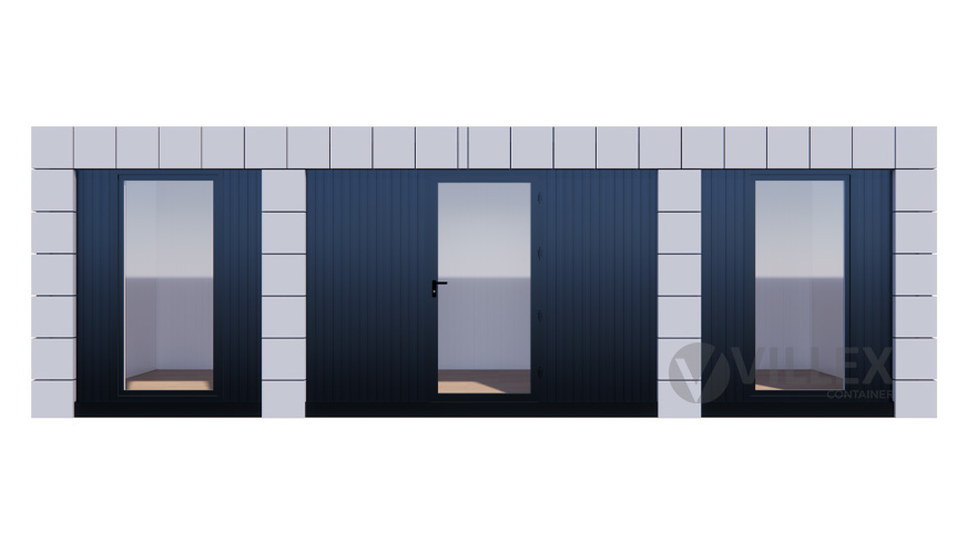 Bürocontainer Villex Ultra Block-Line Grey 1.0