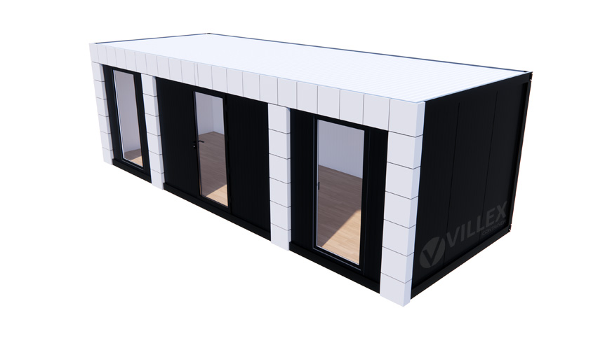 Bürocontainer-Villex-Ultra-Block-Line-Grey-1.0-10 Bürocontainer Villex Ultra Block-Line Grey 1.0
