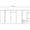 Bürocontainer Villex Ultra Cube Blanc 1.0