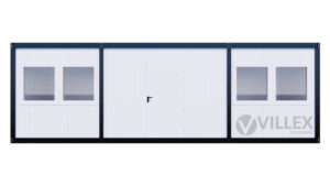 Bürocontainer Villex Ultra Cube Long Doppio Blanc 1.0