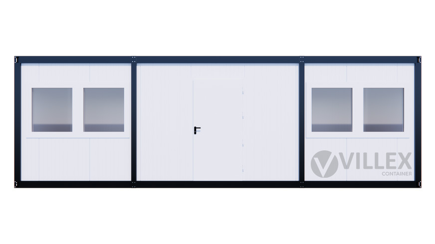 Bürocontainer Villex Ultra Cube Long Doppio Blanc 1.0