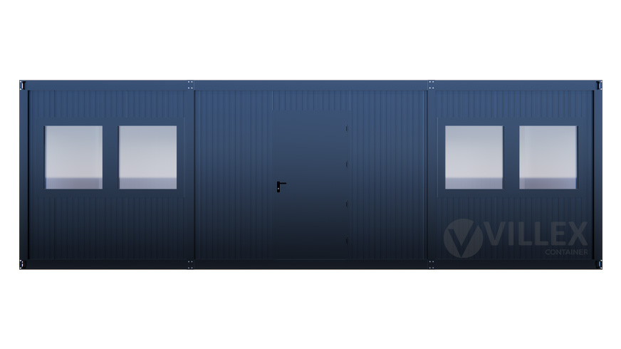 Bürocontainer Villex Ultra Cube Long Doppio Nero 1.0
