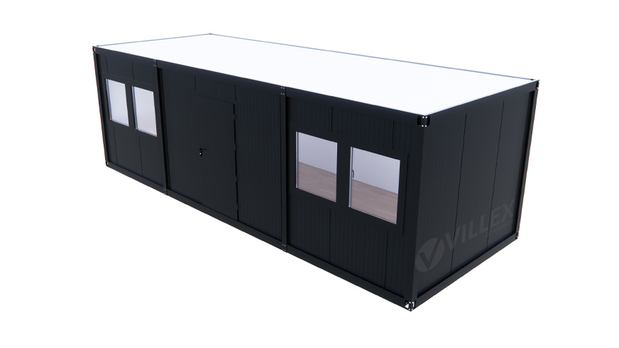Bürocontainer-Villex-Ultra-Cube-Long-Doppio-Nero-1.0-10 Bürocontainer Villex Ultra Cube Long Doppio Nero 1.0