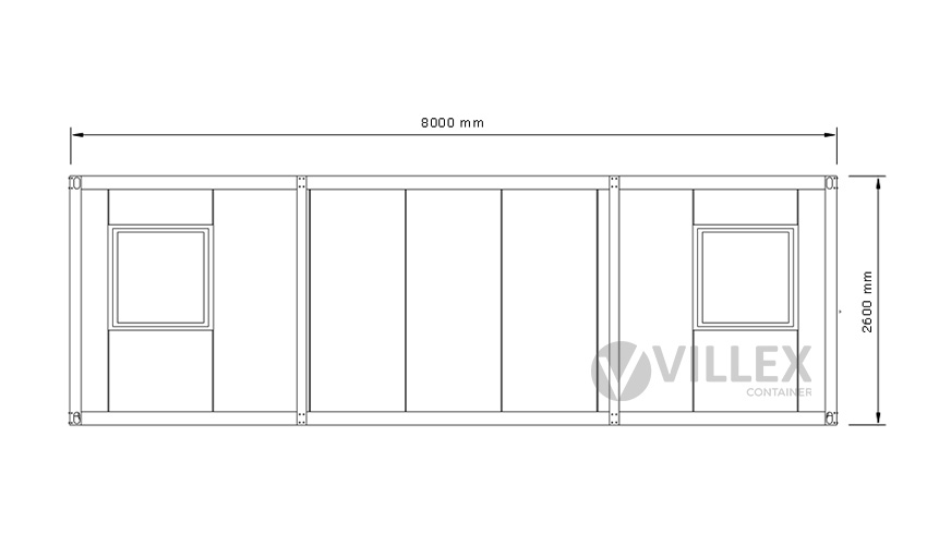 Bürocontainer-Villex-Ultra-Cube-Nero-2.0-9 Bürocontainer Villex Ultra Cube Nero 2.0