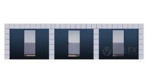Bürocontainer Villex Ultra Giant Block-Line Grey 1.0