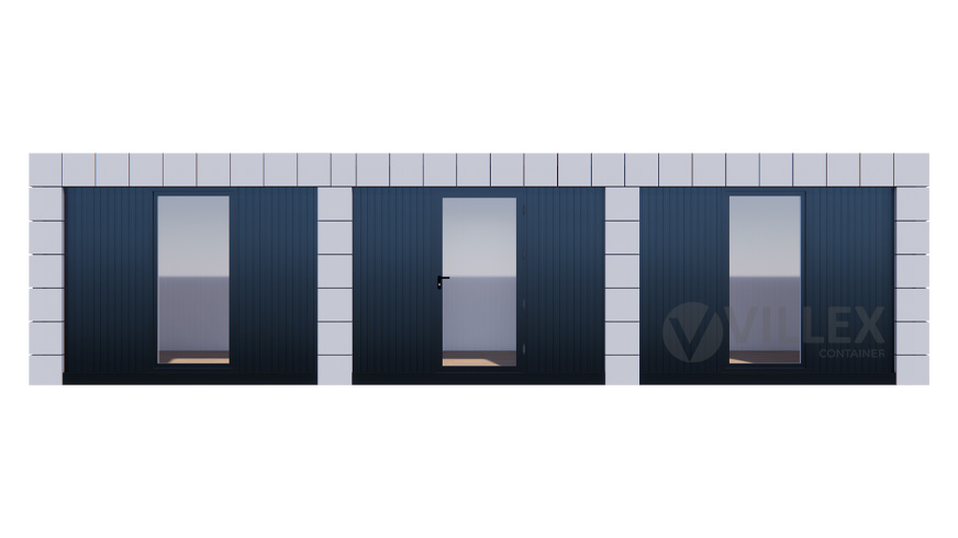 Bürocontainer Villex Ultra Giant Block-Line Grey 1.0
