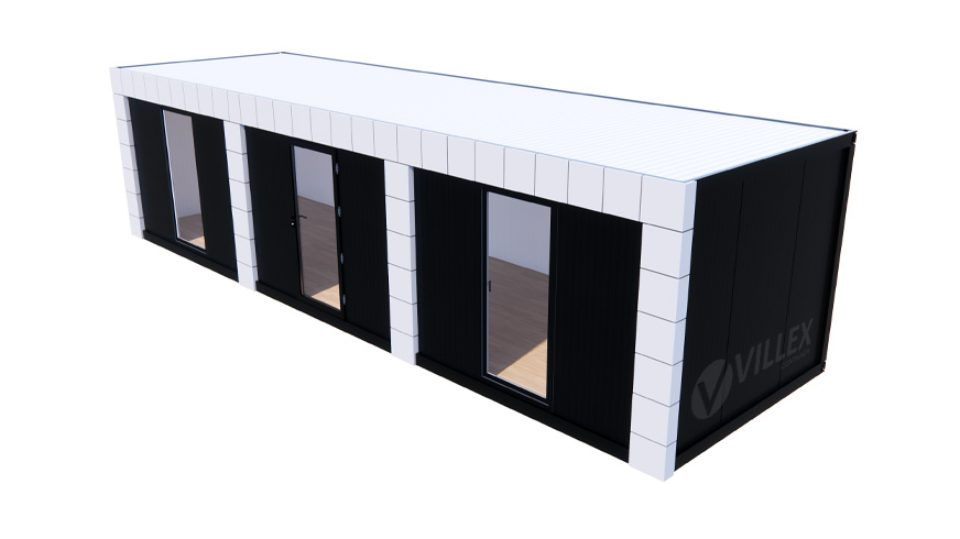 Bürocontainer Villex Ultra Giant Block-Line Grey 1.0