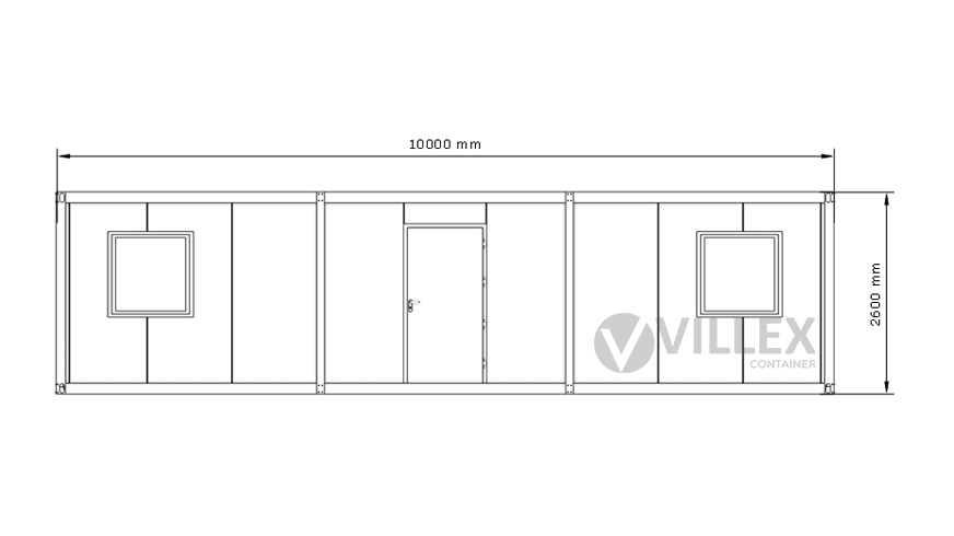 Bürocontainer-Villex-Ultra-Giant-Cube-Blanc-1.0-9 Bürocontainer Villex Ultra Giant Cube Blanc 1.0