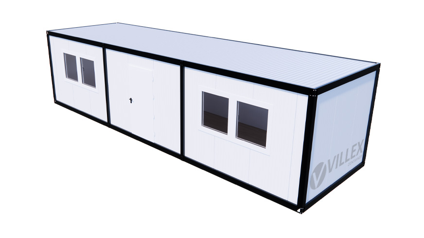 Bürocontainer Villex Ultra Giant Cube Long Doppio Blanc 1.0