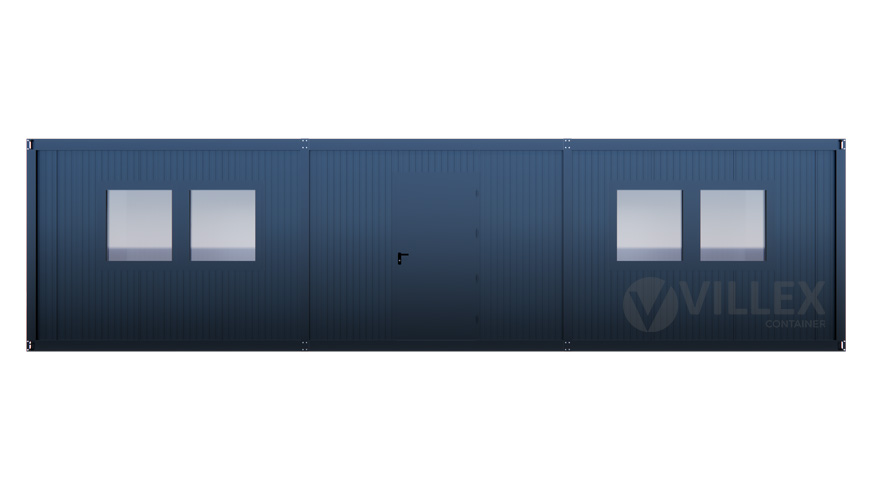Bürocontainer Villex Ultra Giant Cube Long Doppio Nero 1.0