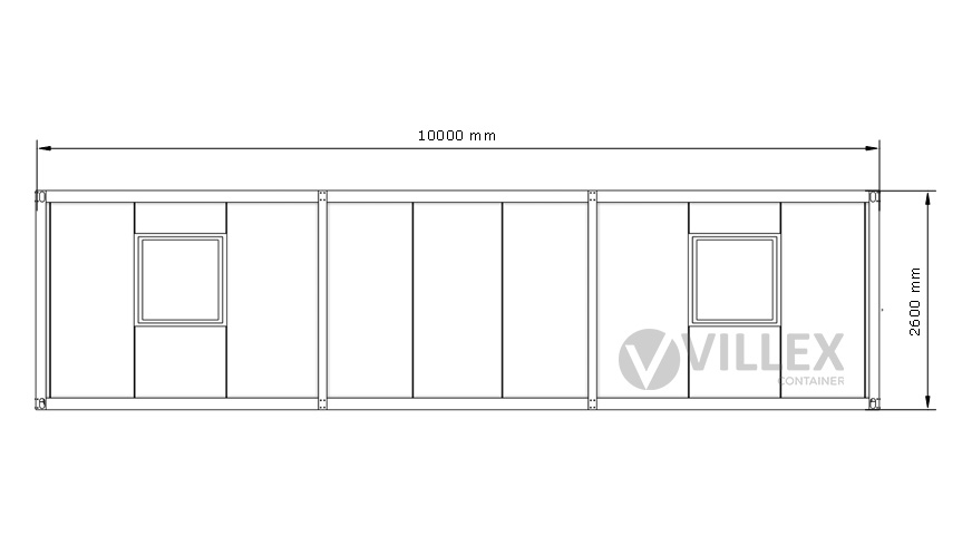 Bürocontainer Villex Ultra Giant Plus Cube Nero 3.0
