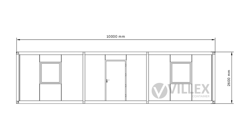 Bürocontainer Villex Ultra Giant Plus Cube Nero 4.0