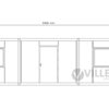 Bürocontainer Villex Ultra Plus Cube Blanc 3.0