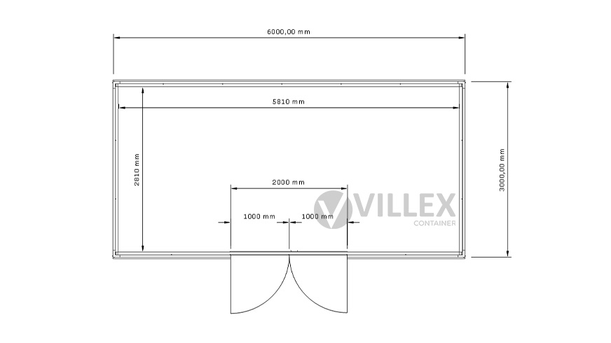 Lagercontainer Villex Big Lager Cube Nero 2.0