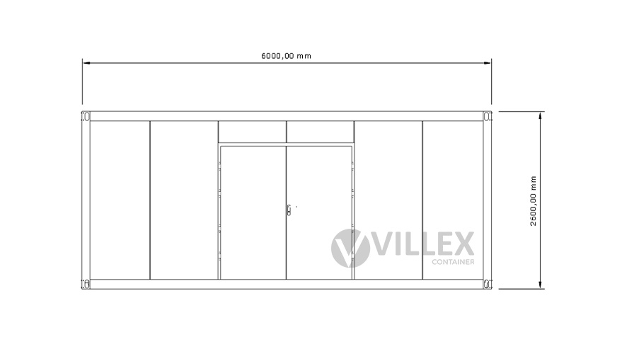 Lagercontainer Villex Big Lager Cube Nero 2.0