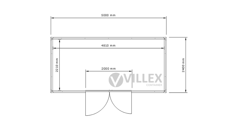 Lagercontainer Villex Medium Lager Cube Nero 1.0