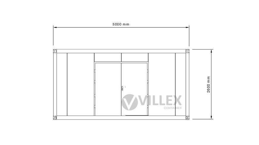 Lagercontainer Villex Medium Lager Cube Nero 1.0