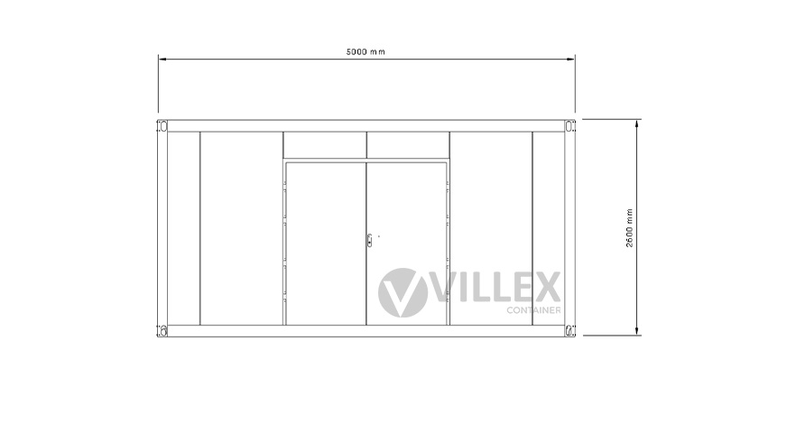 Lagercontainer Villex Medium Lager Cube Nero 3.0