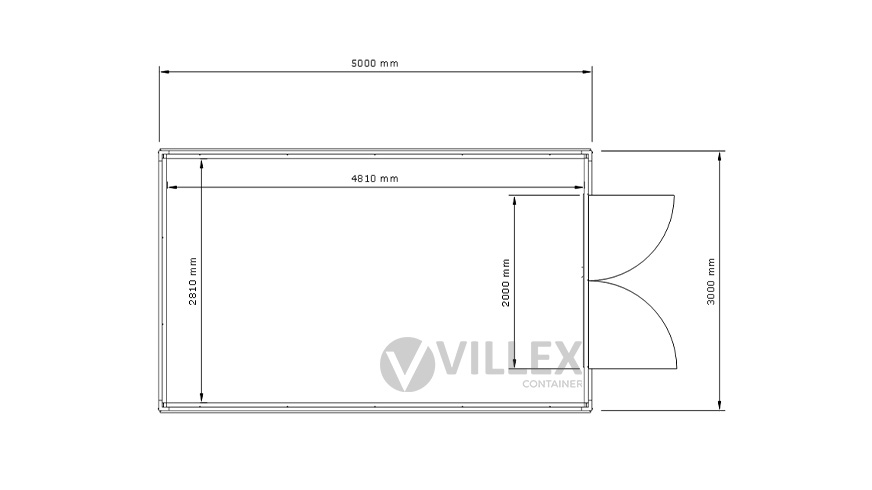 Lagercontainer Villex Medium Lager Cube Nero 4.0