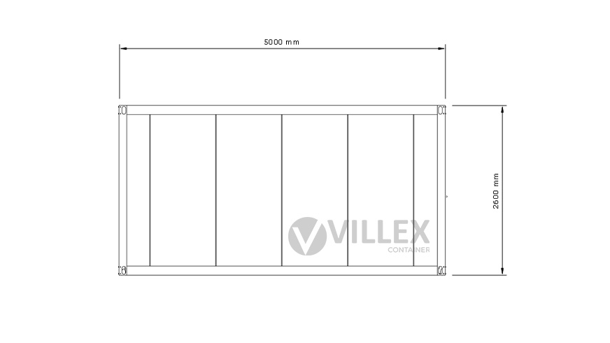Lagercontainer Villex Medium Lager Cube Nero 4.0